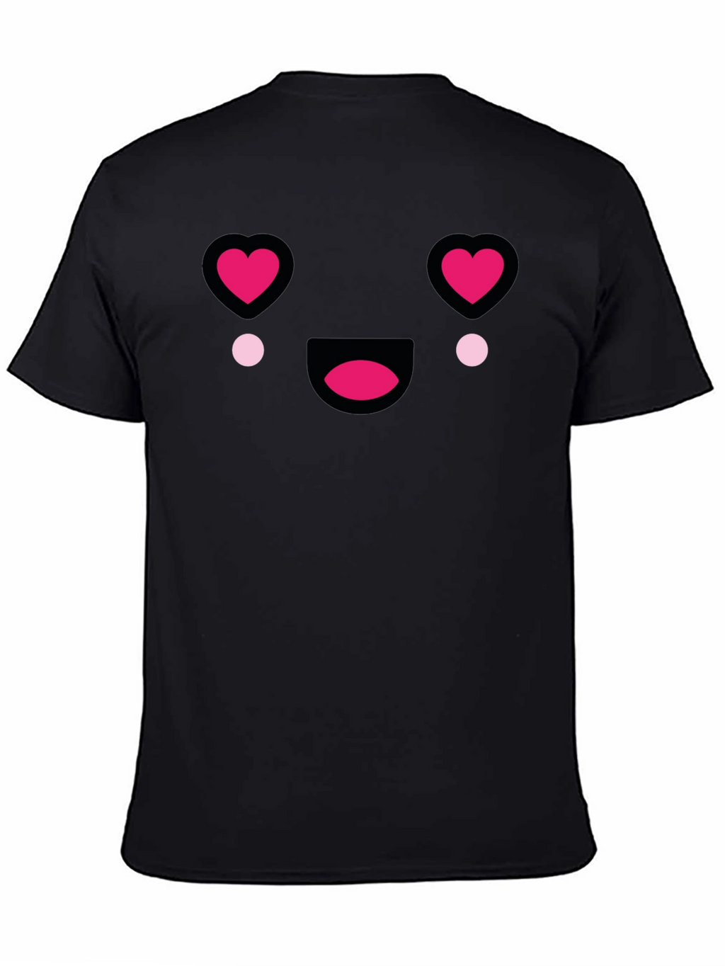Heart Eyes Emoji T-Shirt - Black Tee