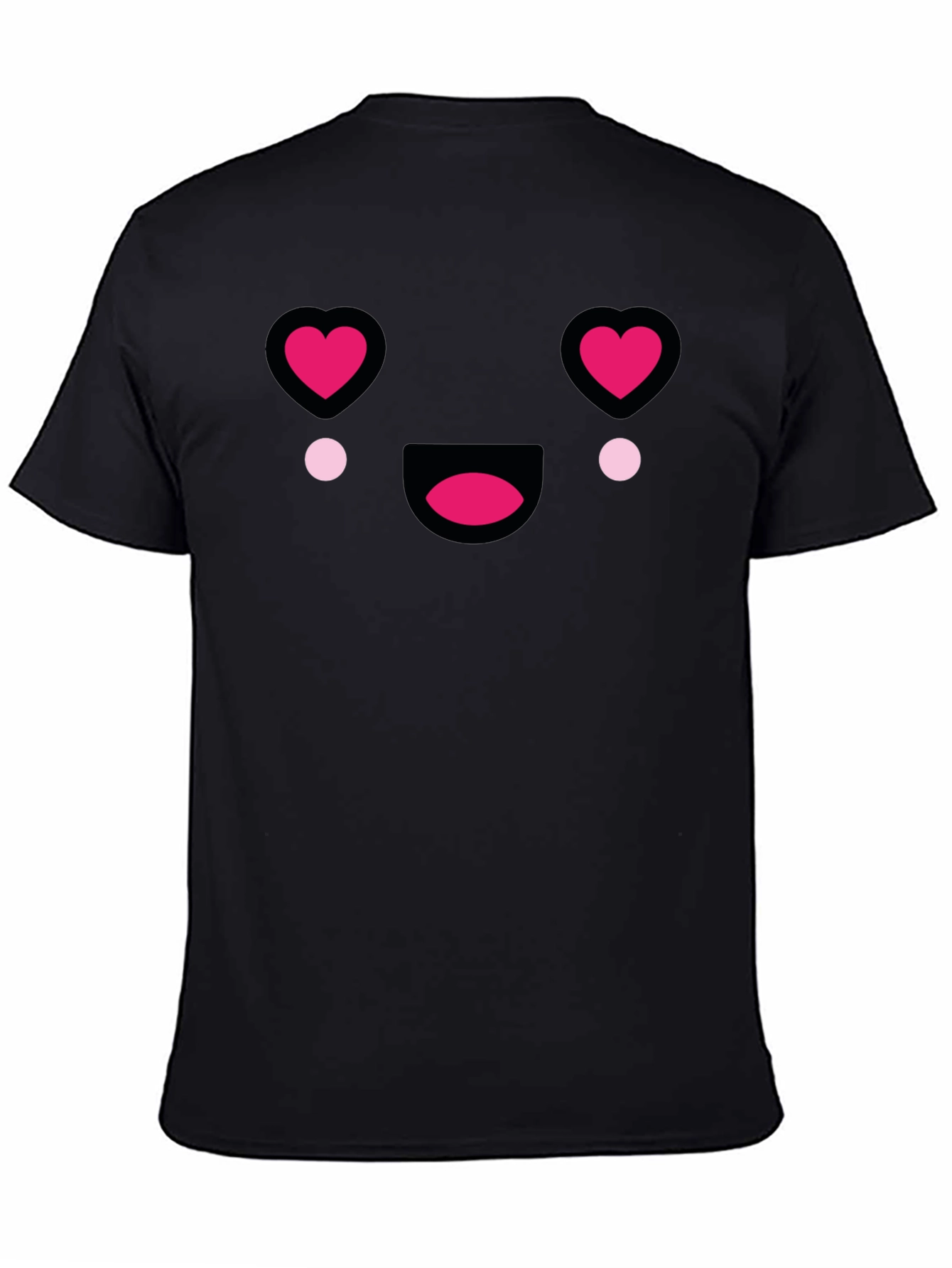 Heart Eyes Emoji T-Shirt - Black Tee