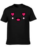 Heart Eyes Emoji T-Shirt - Black Tee