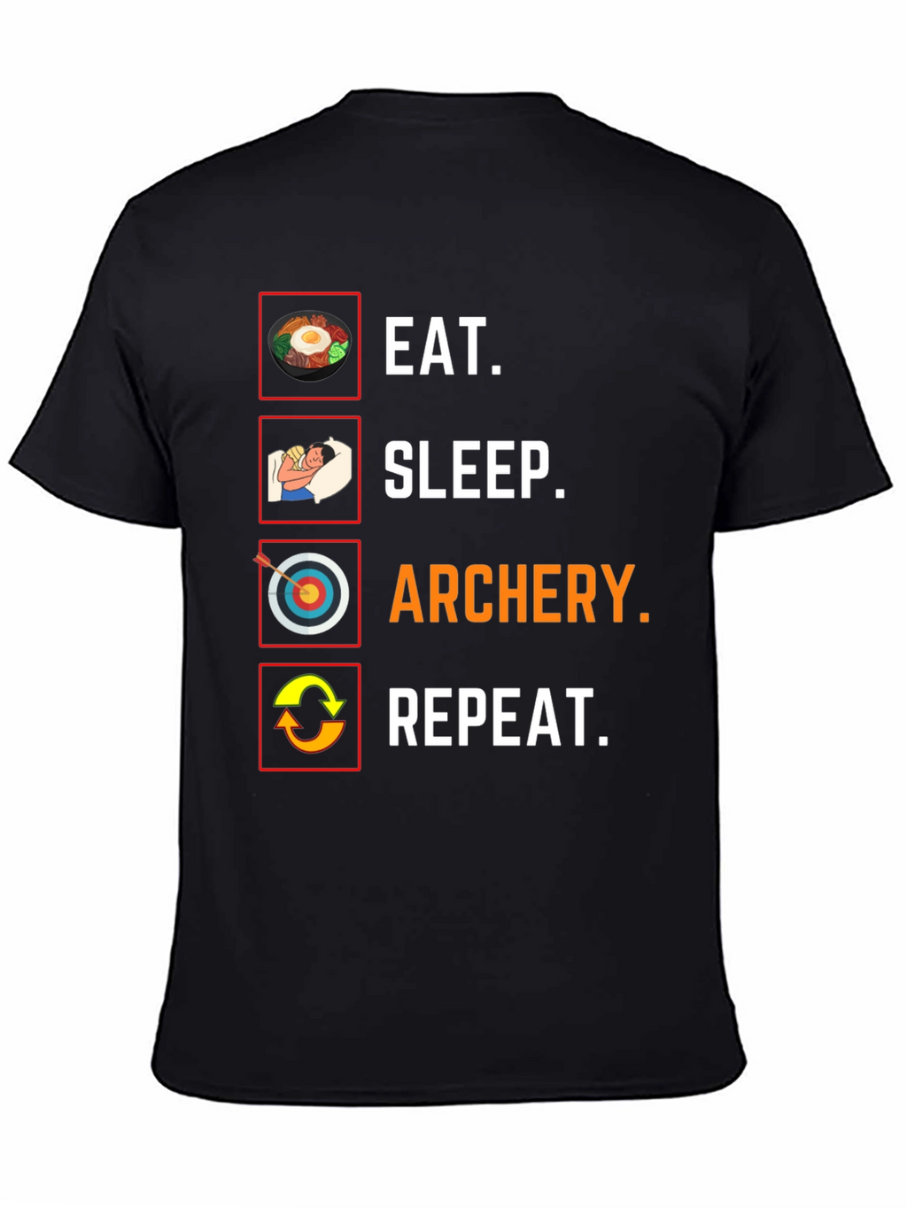 Eat Sleep Archery Repeat Graphic Tee