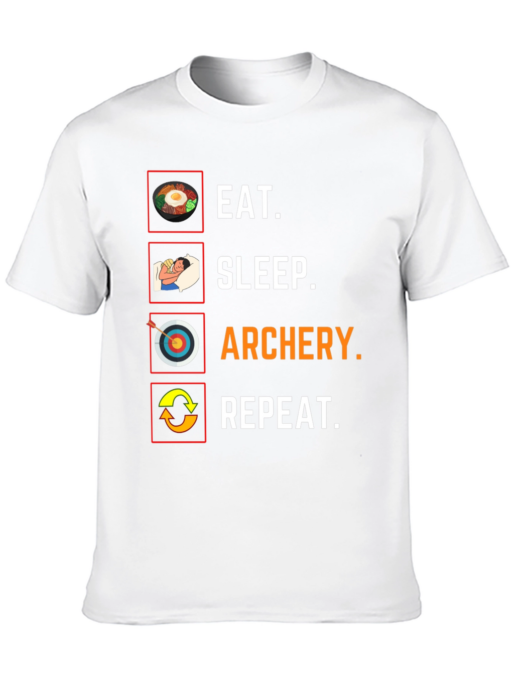 Eat Sleep Archery Repeat Graphic Tee