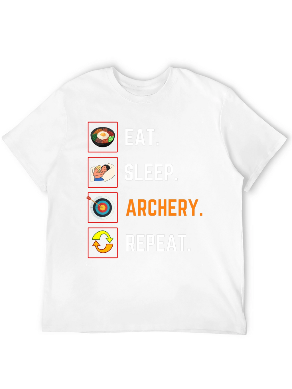 Eat Sleep Archery Repeat Graphic Tee