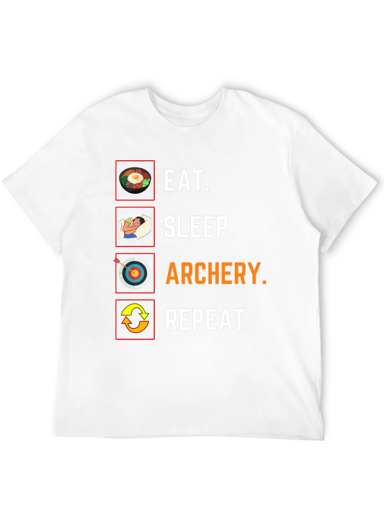 Eat Sleep Archery Repeat Graphic Tee