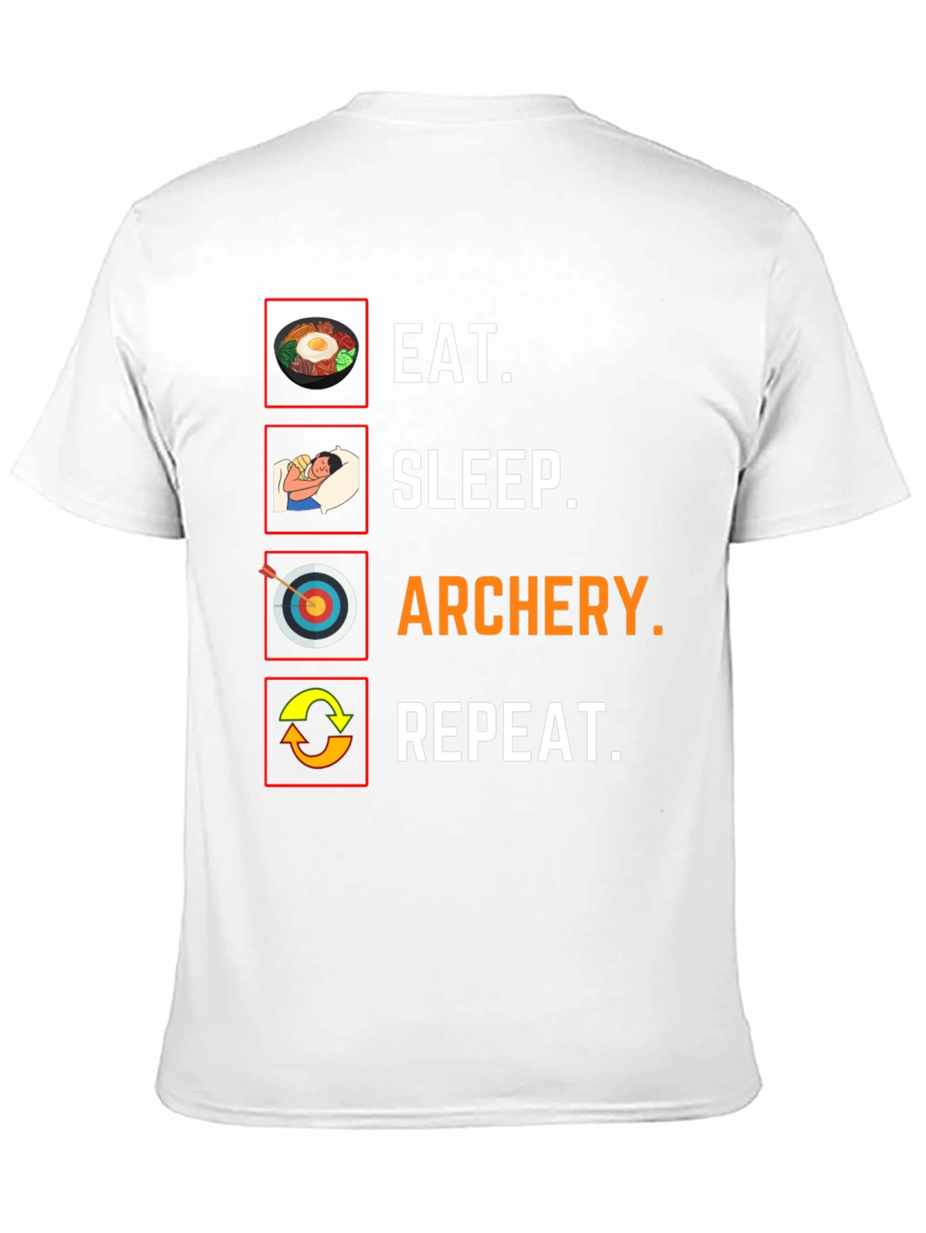 Eat Sleep Archery Repeat Graphic Tee