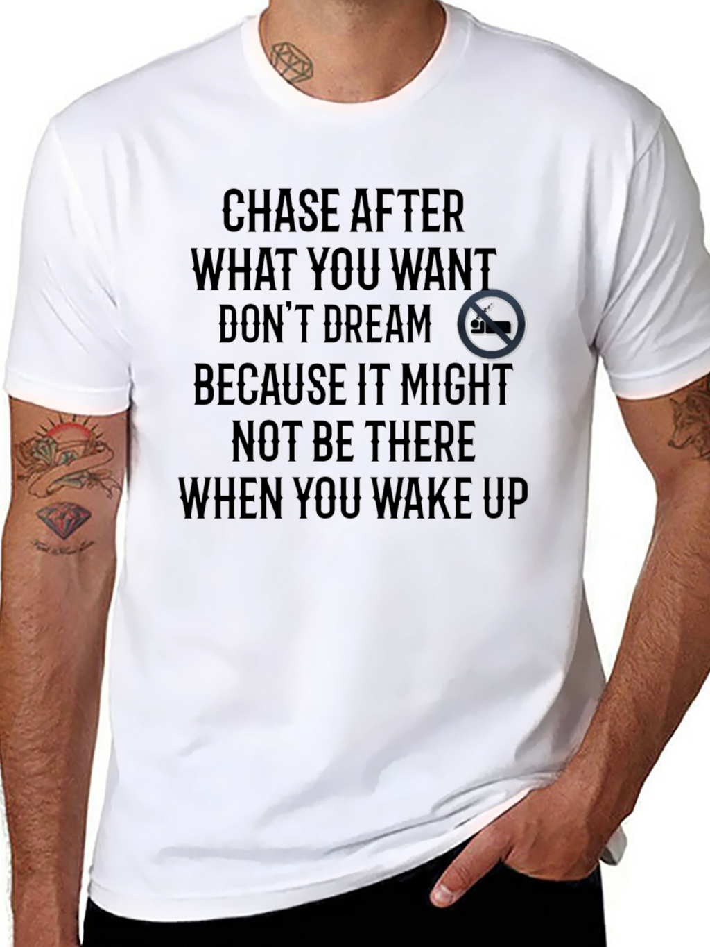 Motivational Graphic T-Shirt - Chase Your Dreams