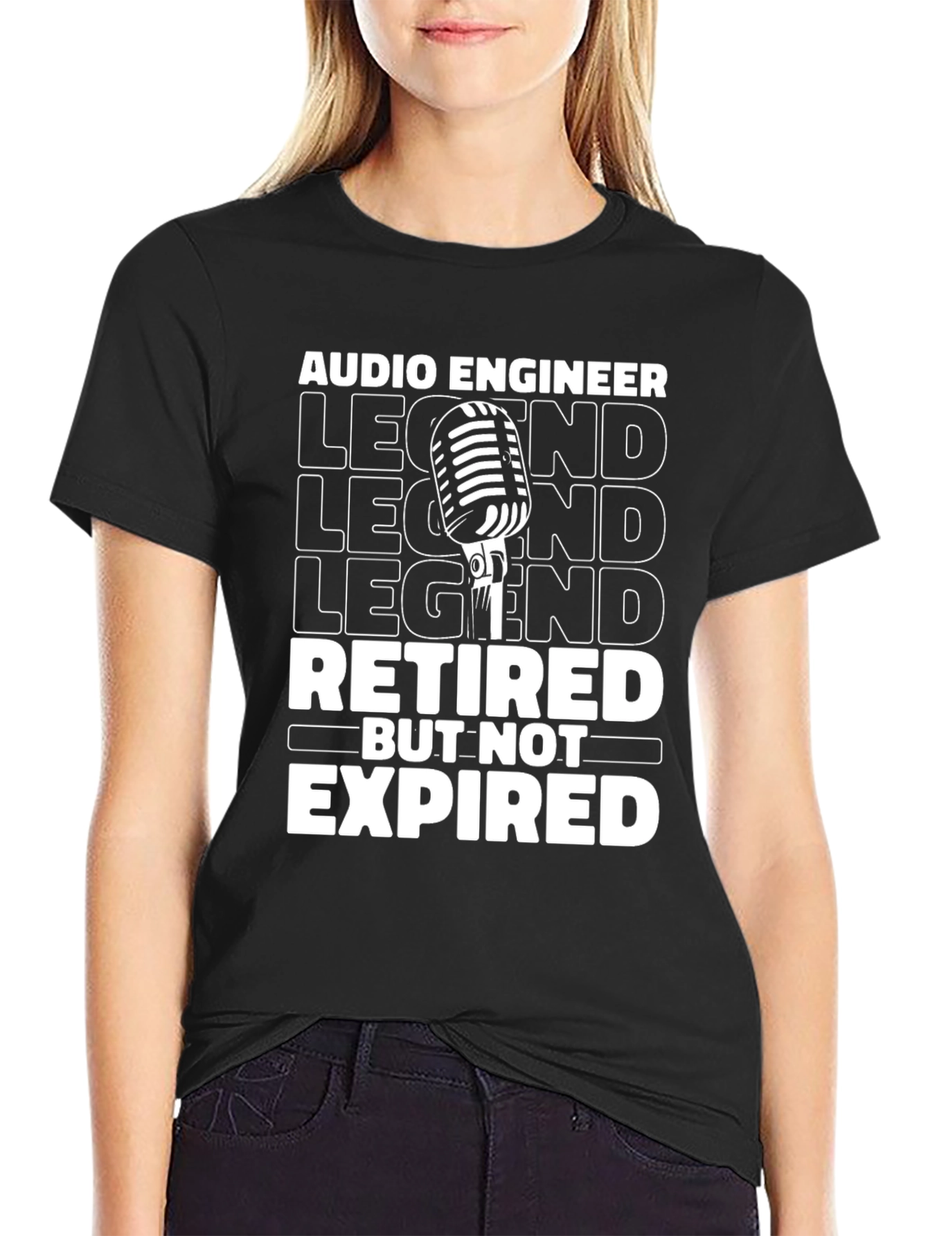 Retired Audio Engineer Legend T-Shirt - Not Expired!