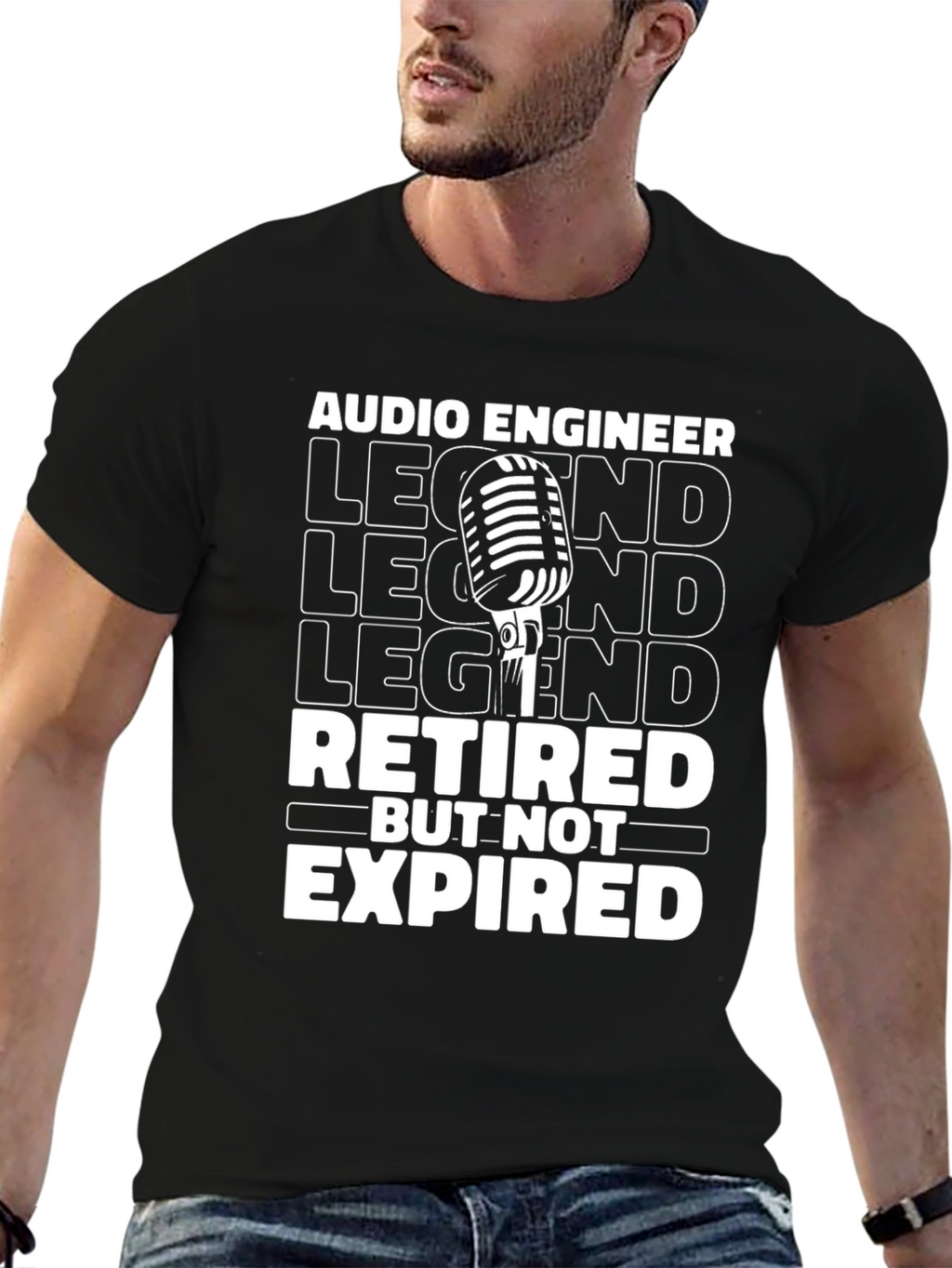Retired Audio Engineer Legend T-Shirt - Not Expired!