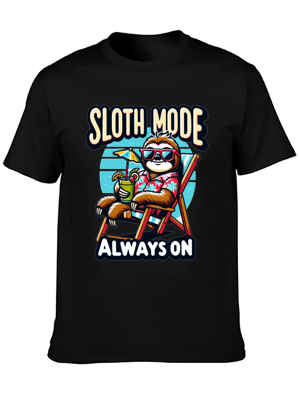 Sloth Mode Always On T-Shirt - Relaxation Vibes
