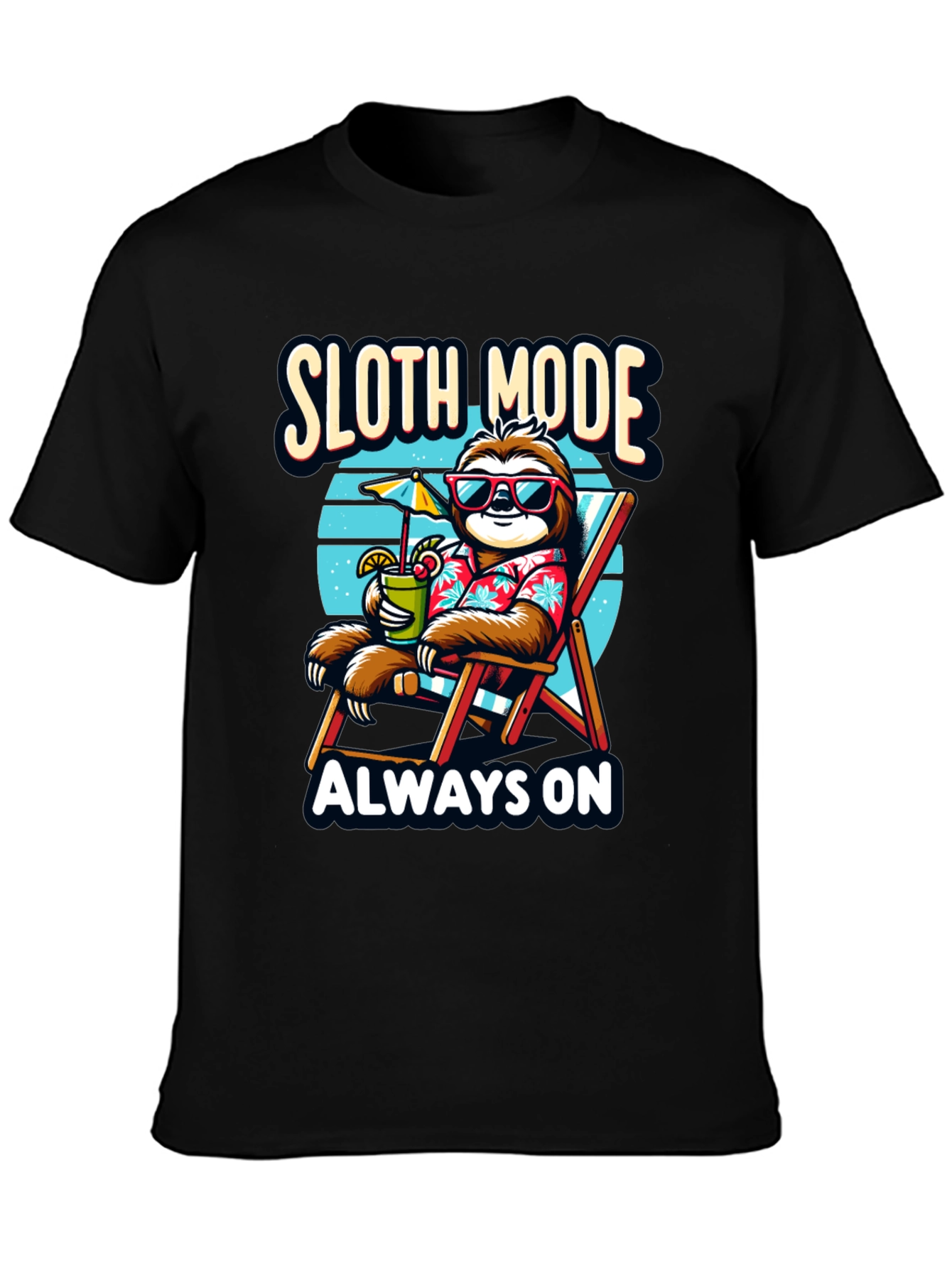 Sloth Mode Always On T-Shirt - Relaxation Vibes