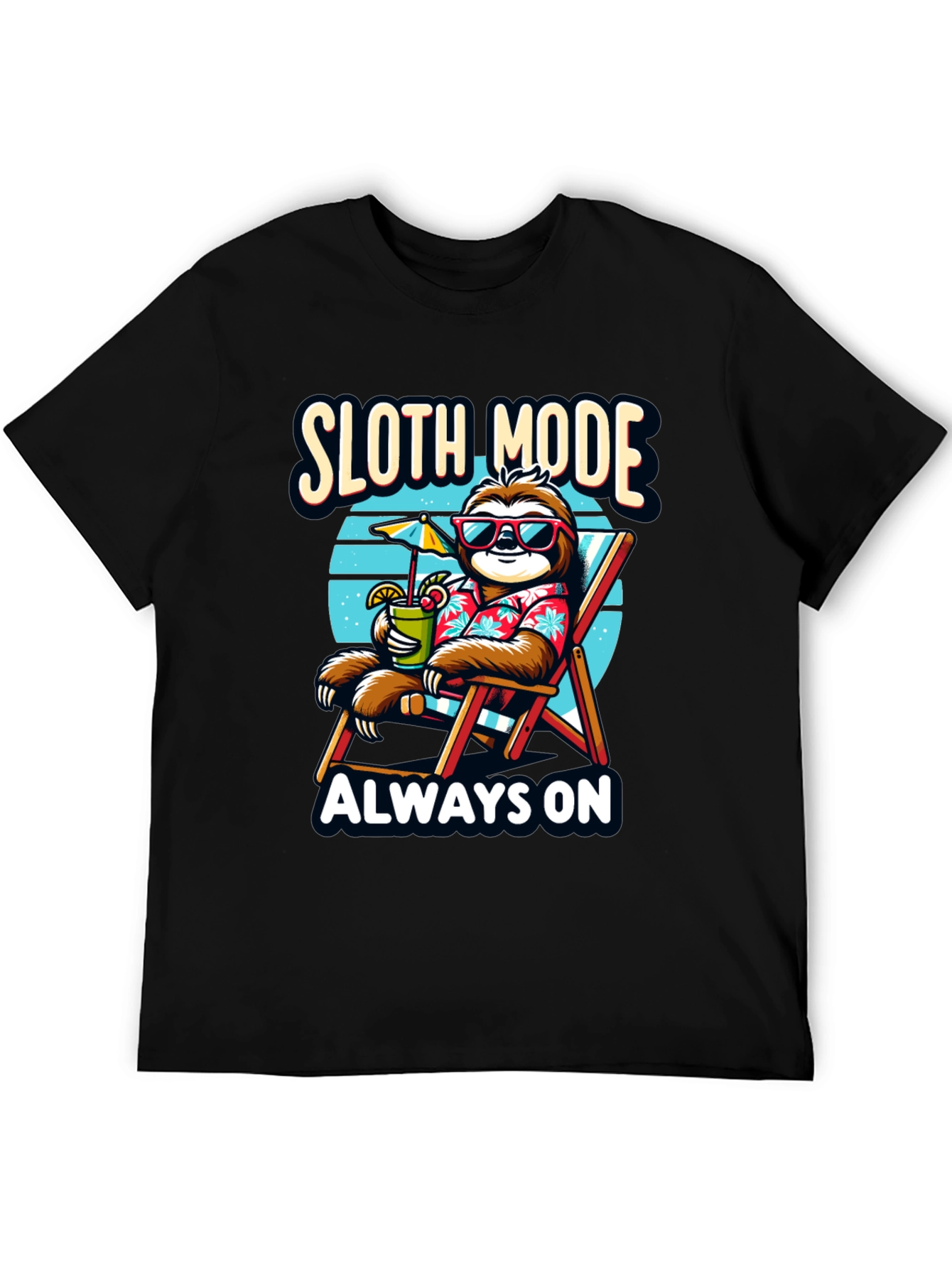 Sloth Mode Always On T-Shirt - Relaxation Vibes